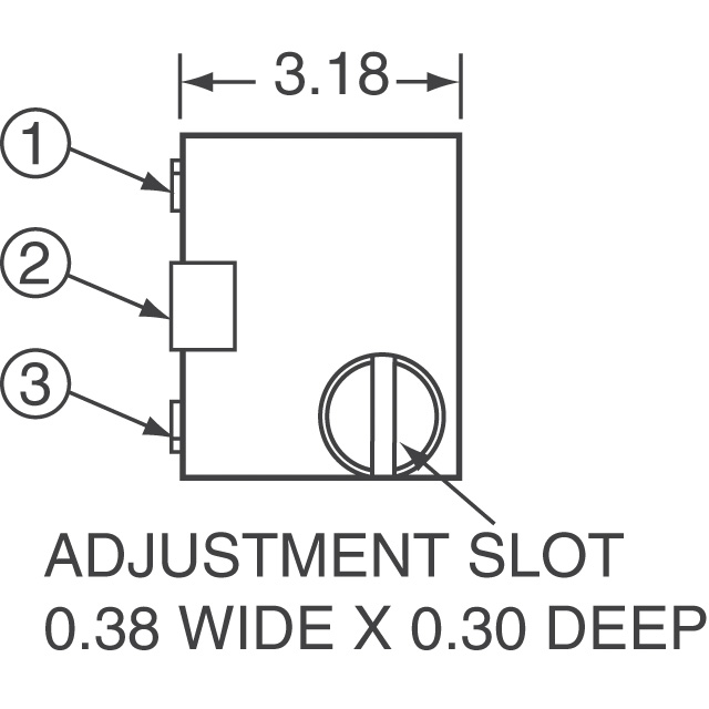 3223J-1-202E Bourns Inc.  Trimmer Potentiometers